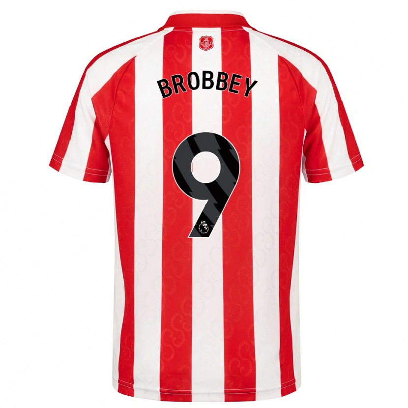 Danxen Kinder Brian Brobbey #9 Rot Weiß Schwarz Heimtrikot Trikot 2026/27 T-Shirt Schweiz