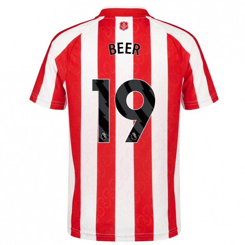 Danxen Kinder Megan Beer #19 Rot Weiß Schwarz Heimtrikot Trikot 2026/27 T-Shirt Schweiz