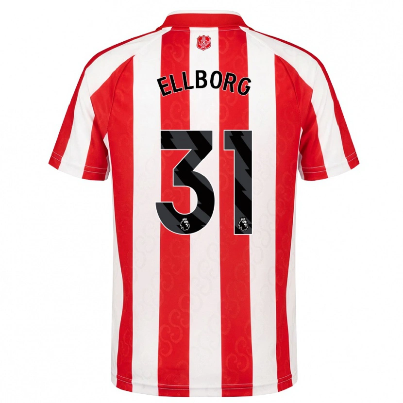 Danxen Kinder Melker Ellborg #31 Rot Weiß Schwarz Heimtrikot Trikot 2026/27 T-Shirt Schweiz