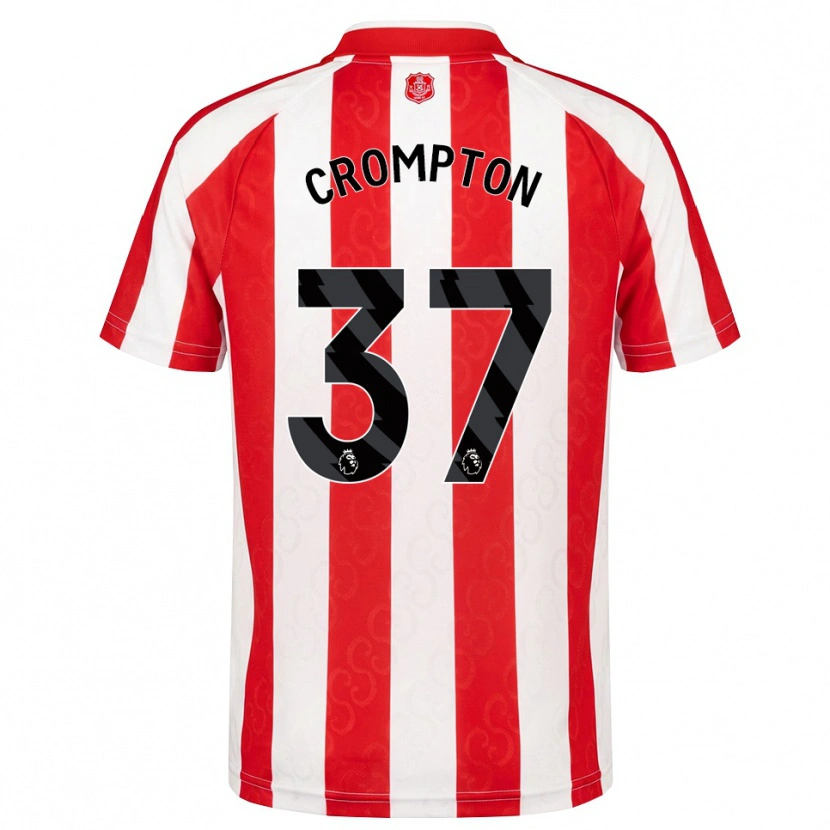 Danxen Kinder Ben Crompton #37 Rot Weiß Schwarz Heimtrikot Trikot 2026/27 T-Shirt Schweiz