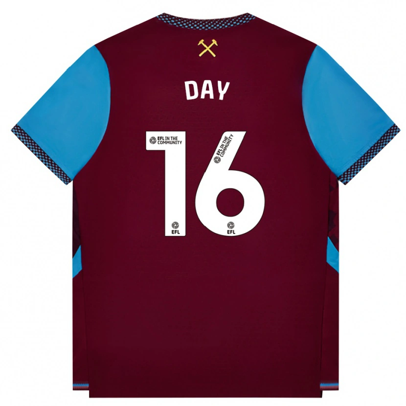 Danxen Kinder Frankie Day #16 Burgund Kornblumenblau Heimtrikot Trikot 2026/27 T-Shirt Schweiz