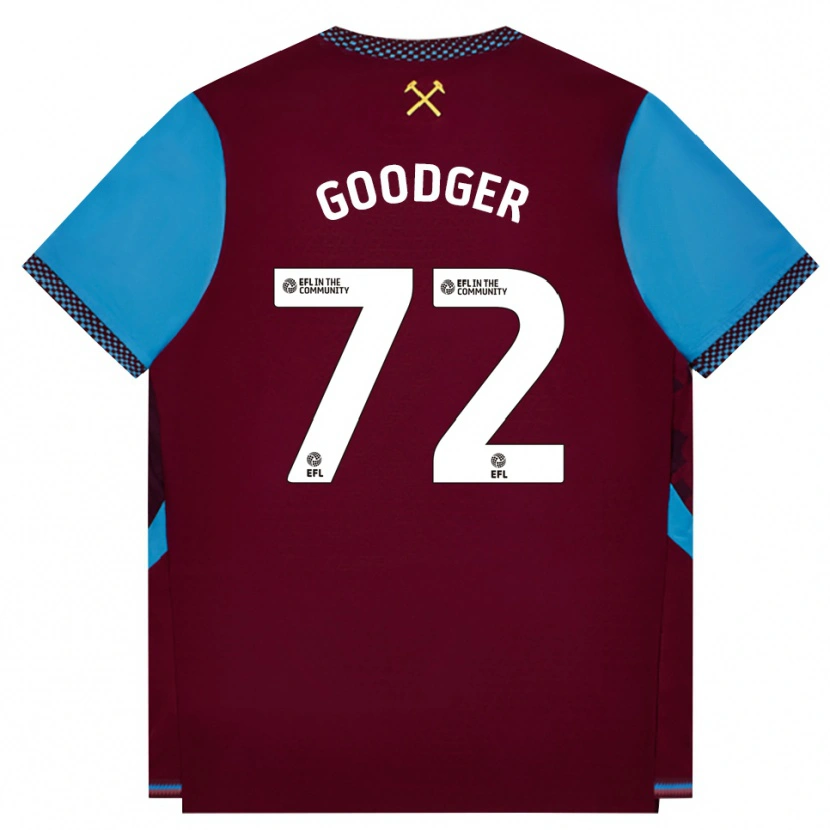 Danxen Kinder Tommy Goodger #72 Burgund Kornblumenblau Heimtrikot Trikot 2026/27 T-Shirt Schweiz