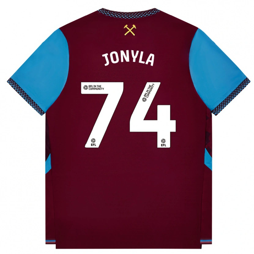 Danxen Kinder Tomas Jonyla #74 Burgund Kornblumenblau Heimtrikot Trikot 2026/27 T-Shirt Schweiz