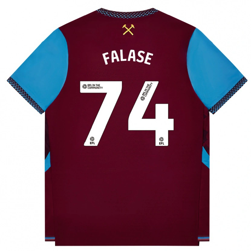 Danxen Kinder Asher Falase #74 Burgund Kornblumenblau Heimtrikot Trikot 2026/27 T-Shirt Schweiz