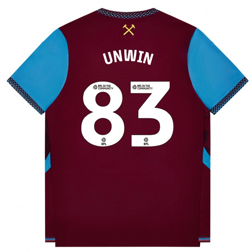 Danxen Kinder Jonathan Unwin #83 Burgund Kornblumenblau Heimtrikot Trikot 2026/27 T-Shirt Schweiz