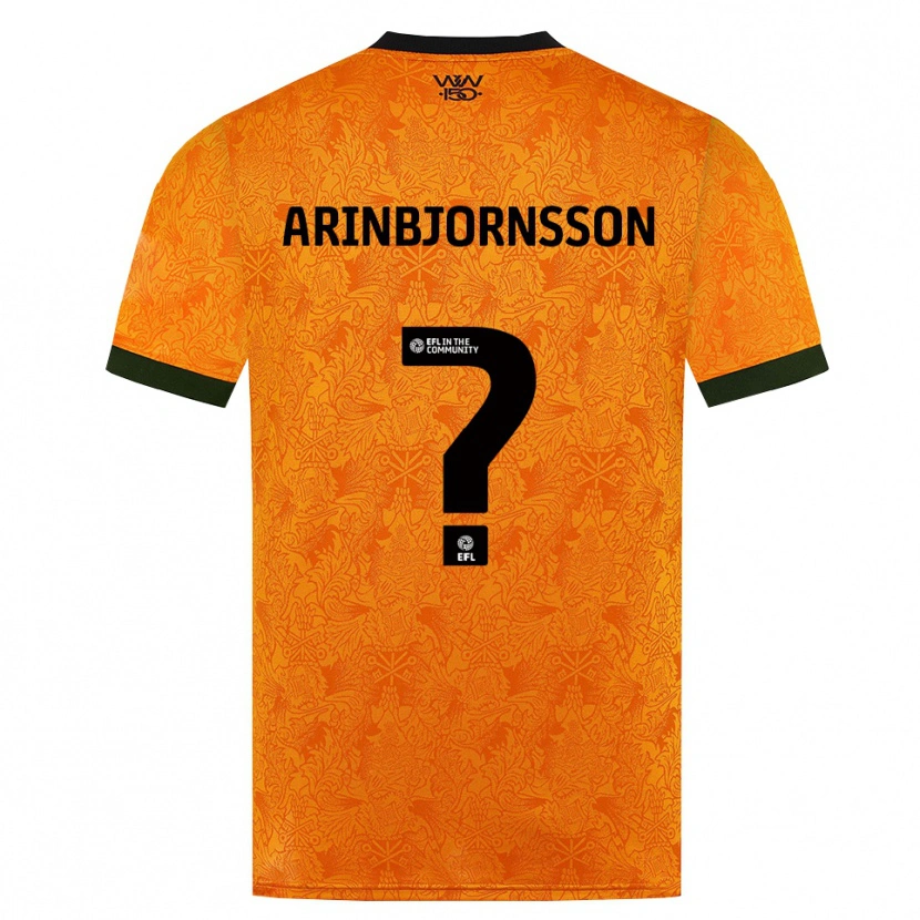 Danxen Kinder Palmi Arinbjornsson #0 Orange Schwarz Heimtrikot Trikot 2026/27 T-Shirt Schweiz