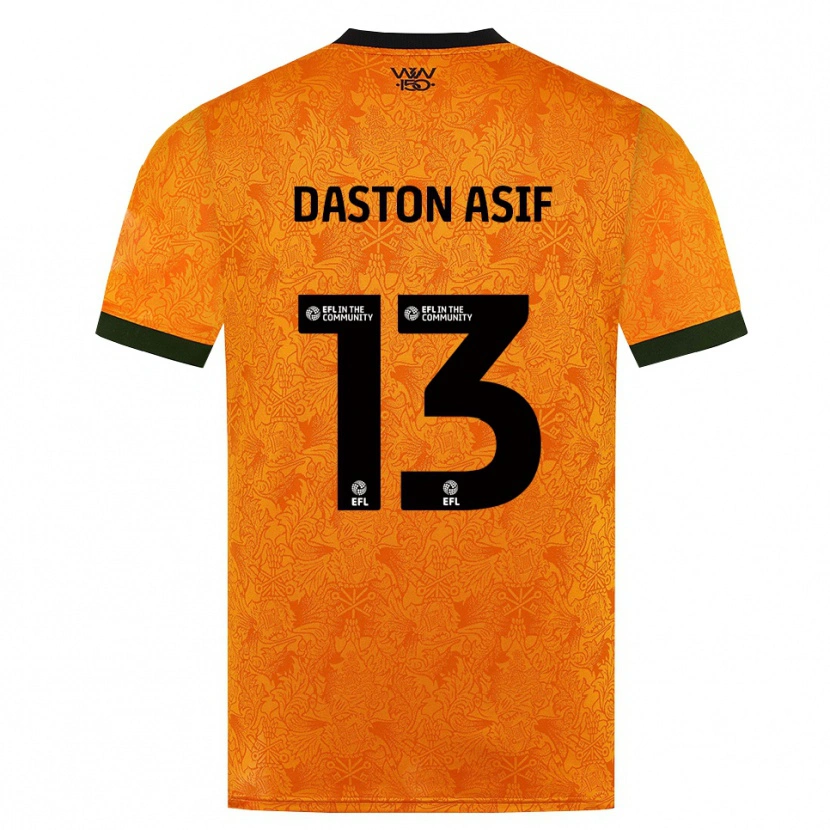 Danxen Kinder Daston Asif #13 Orange Schwarz Heimtrikot Trikot 2026/27 T-Shirt Schweiz