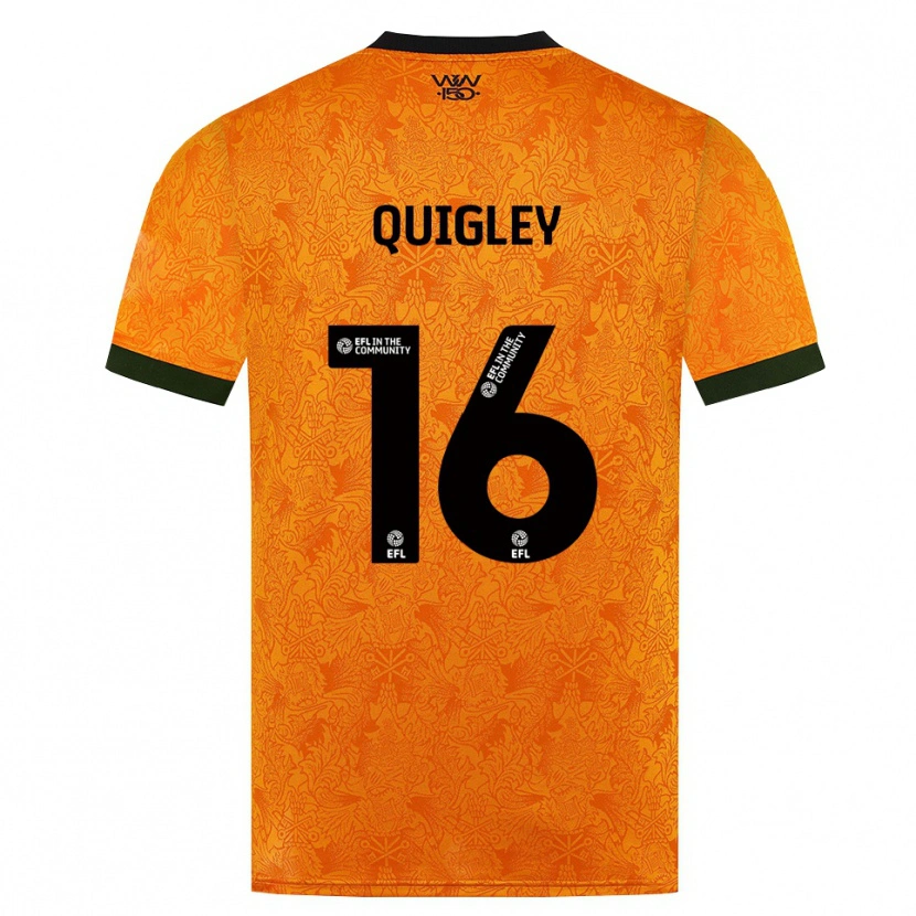 Danxen Kinder Racheal Quigley #16 Orange Schwarz Heimtrikot Trikot 2026/27 T-Shirt Schweiz