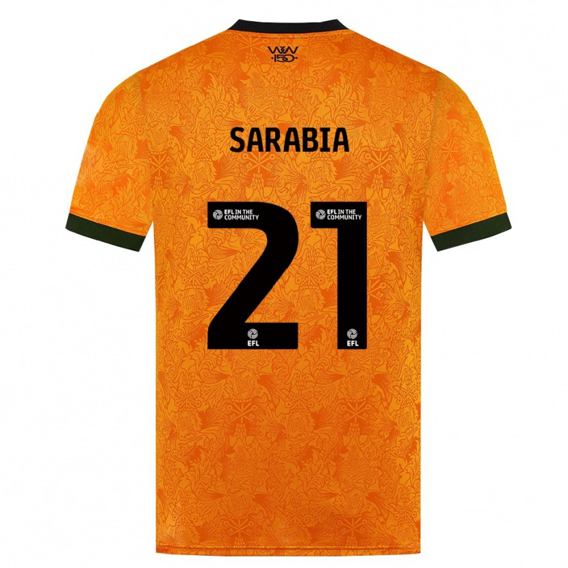Danxen Kinder Pablo Sarabia #21 Orange Schwarz Heimtrikot Trikot 2026/27 T-Shirt Schweiz