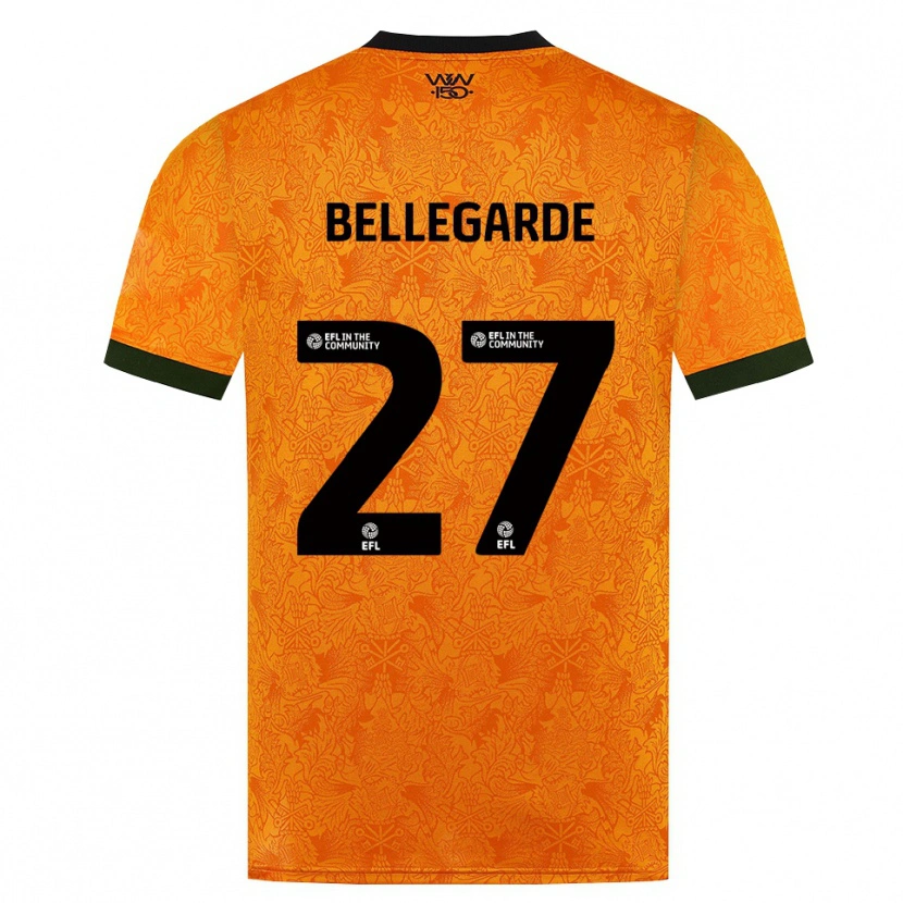 Danxen Kinder Jean-Ricner Bellegarde #27 Orange Schwarz Heimtrikot Trikot 2026/27 T-Shirt Schweiz