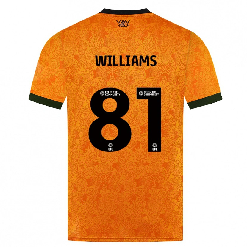 Danxen Kinder Ashton Williams #81 Orange Schwarz Heimtrikot Trikot 2026/27 T-Shirt Schweiz