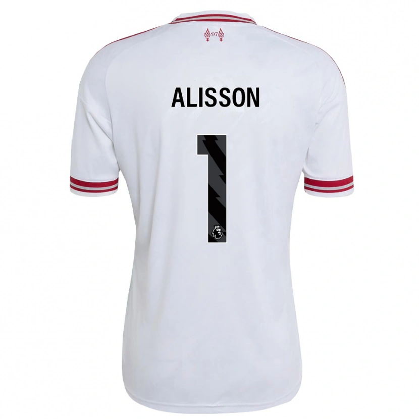 Danxen Kinder Alisson Ramses Becker #1 Rot Weiß Auswärtstrikot Trikot 2026/27 T-Shirt Schweiz