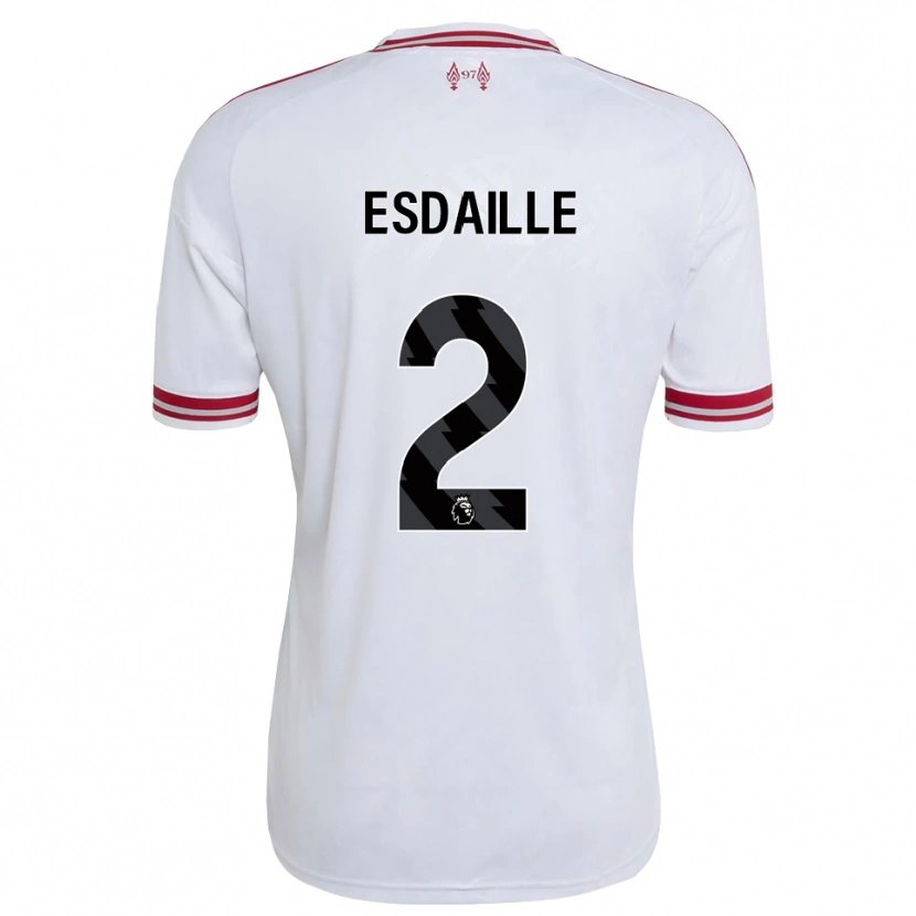 Danxen Kinder Dj Esdaille #2 Rot Weiß Auswärtstrikot Trikot 2026/27 T-Shirt Schweiz
