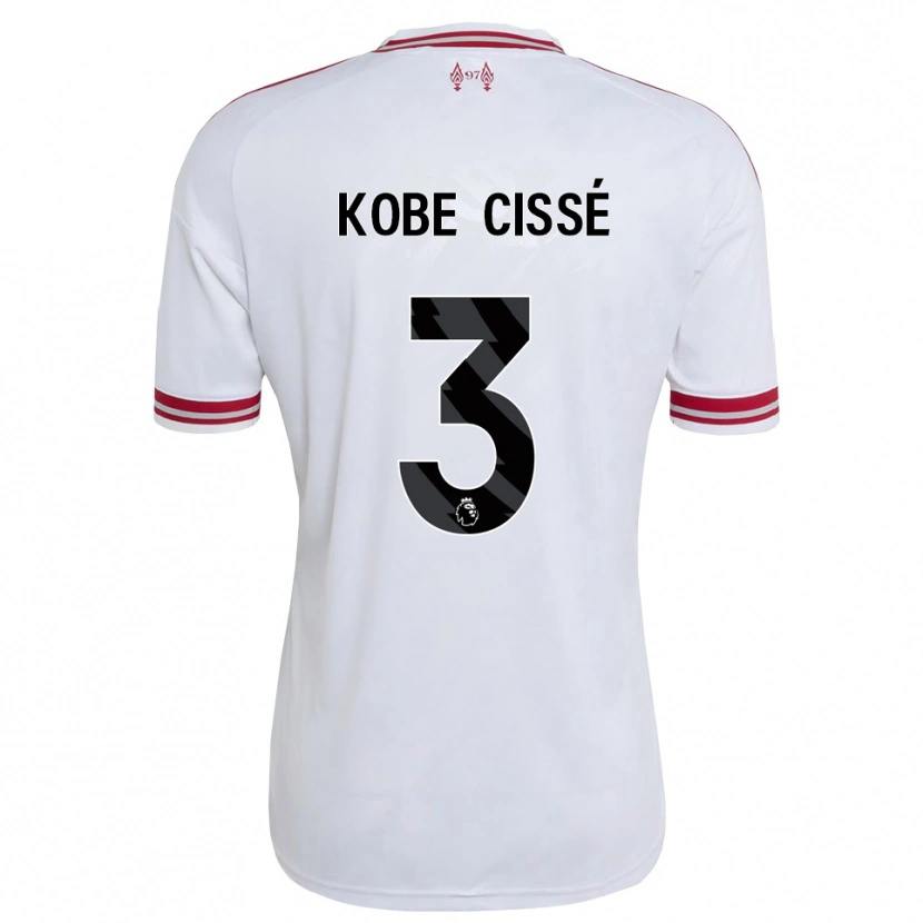 Danxen Kinder Prince Cissé #3 Rot Weiß Auswärtstrikot Trikot 2026/27 T-Shirt Schweiz