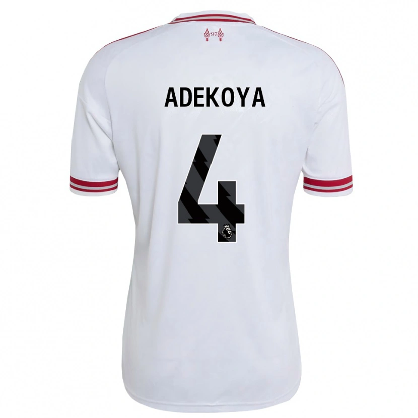 Danxen Kinder Noah Adekoya #4 Rot Weiß Auswärtstrikot Trikot 2026/27 T-Shirt Schweiz
