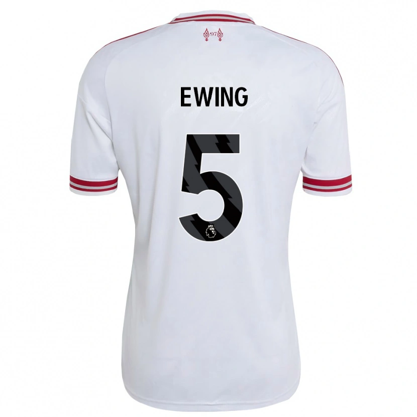 Danxen Kinder Clae Ewing #5 Rot Weiß Auswärtstrikot Trikot 2026/27 T-Shirt Schweiz