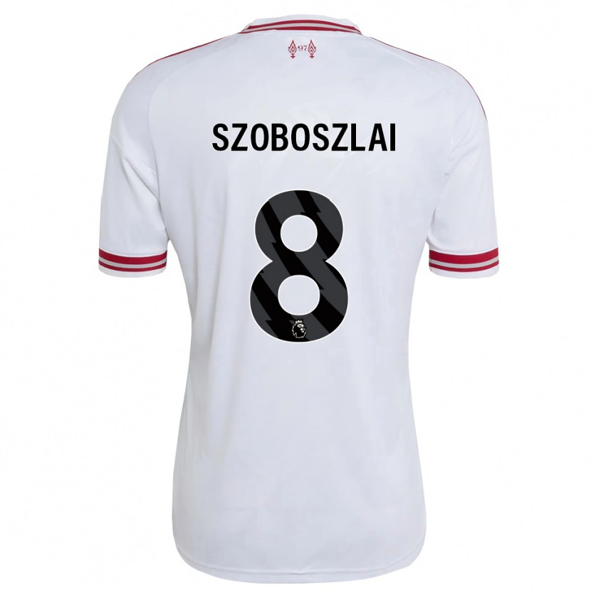 Danxen Kinder Dominik Szoboszlai #8 Rot Weiß Auswärtstrikot Trikot 2026/27 T-Shirt Schweiz