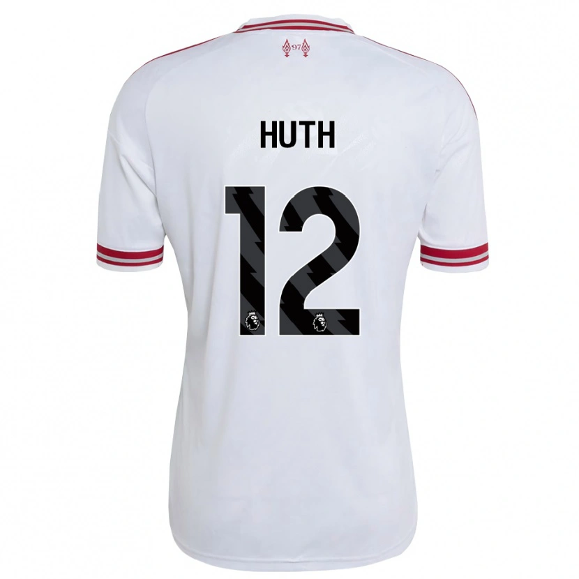 Danxen Kinder Charlie Huth #12 Rot Weiß Auswärtstrikot Trikot 2026/27 T-Shirt Schweiz