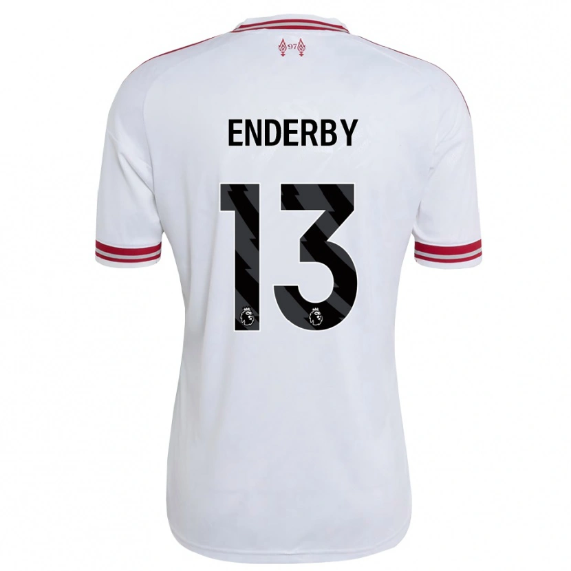 Danxen Kinder Mia Enderby #13 Rot Weiß Auswärtstrikot Trikot 2026/27 T-Shirt Schweiz