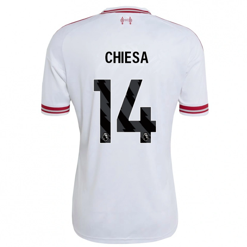 Danxen Kinder Federico Chiesa #14 Rot Weiß Auswärtstrikot Trikot 2026/27 T-Shirt Schweiz