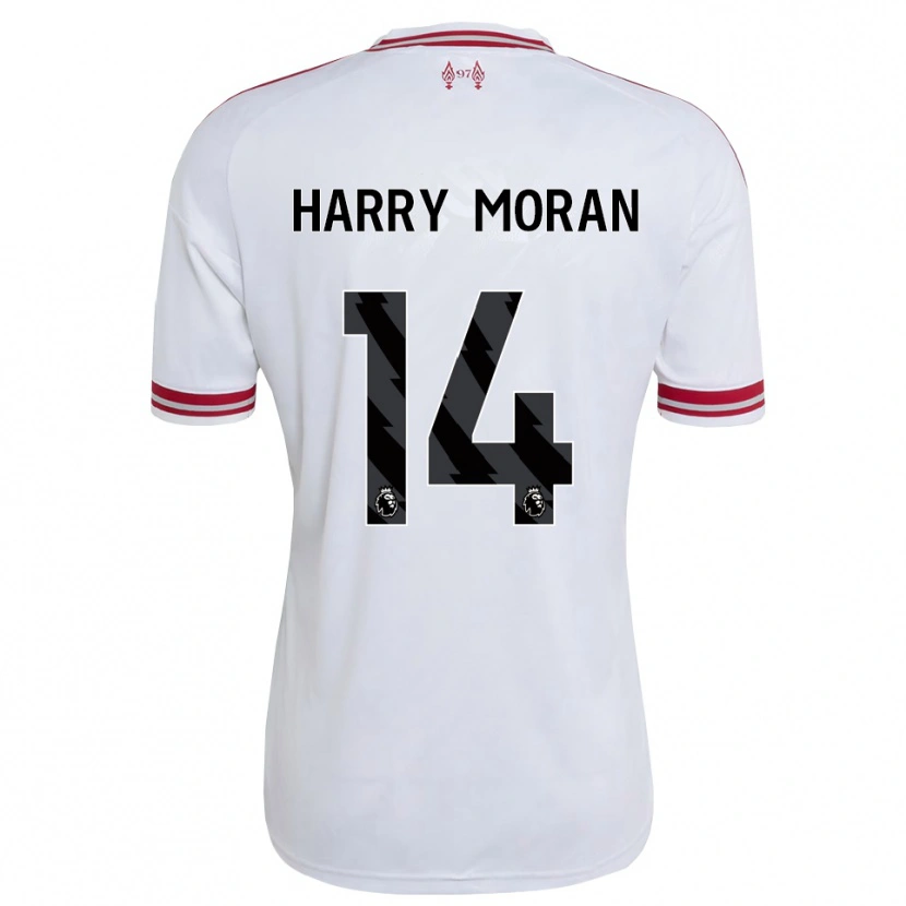 Danxen Kinder Harry Moran #14 Rot Weiß Auswärtstrikot Trikot 2026/27 T-Shirt Schweiz