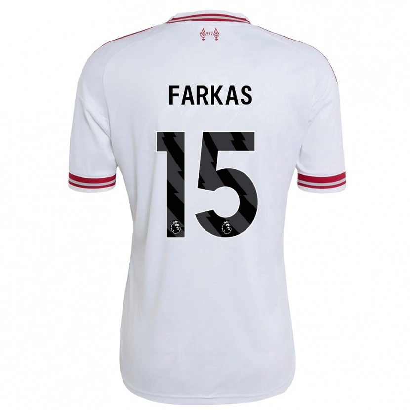 Danxen Kinder Erik Farkas #15 Rot Weiß Auswärtstrikot Trikot 2026/27 T-Shirt Schweiz