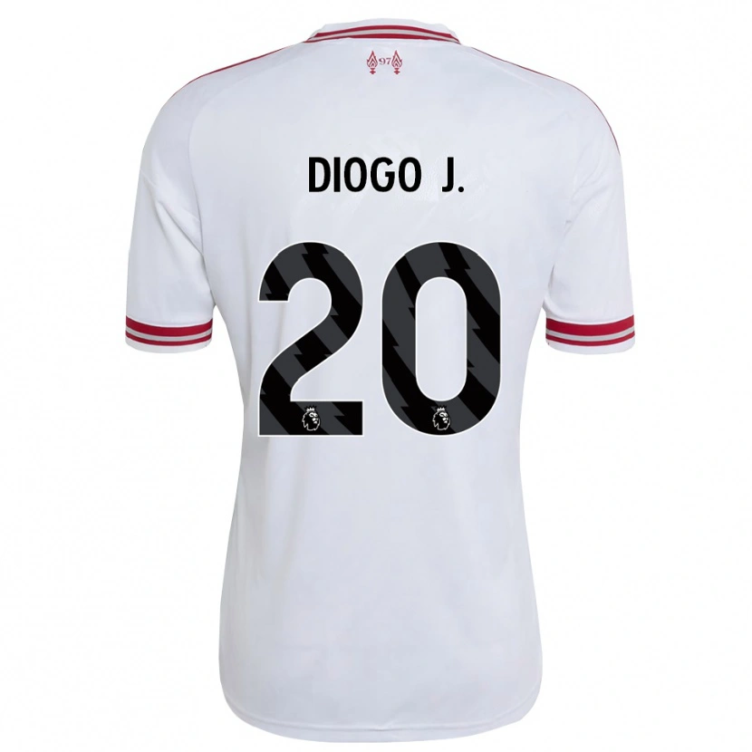 Danxen Kinder Diogo Jota #20 Rot Weiß Auswärtstrikot Trikot 2026/27 T-Shirt Schweiz