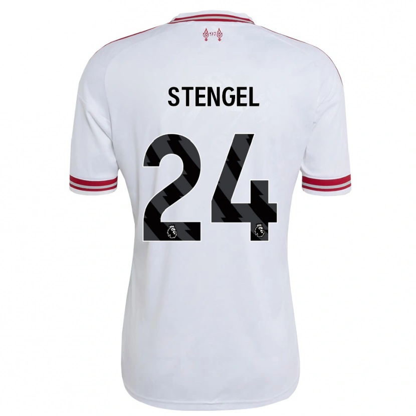 Danxen Kinder Katie Stengel #24 Rot Weiß Auswärtstrikot Trikot 2026/27 T-Shirt Schweiz