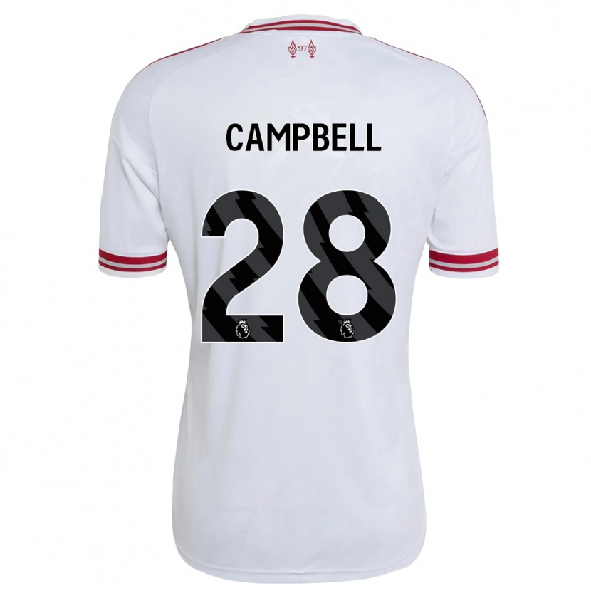Danxen Kinder Megan Campbell #28 Rot Weiß Auswärtstrikot Trikot 2026/27 T-Shirt Schweiz