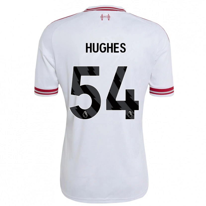 Danxen Kinder Liam Hughes #54 Rot Weiß Auswärtstrikot Trikot 2026/27 T-Shirt Schweiz
