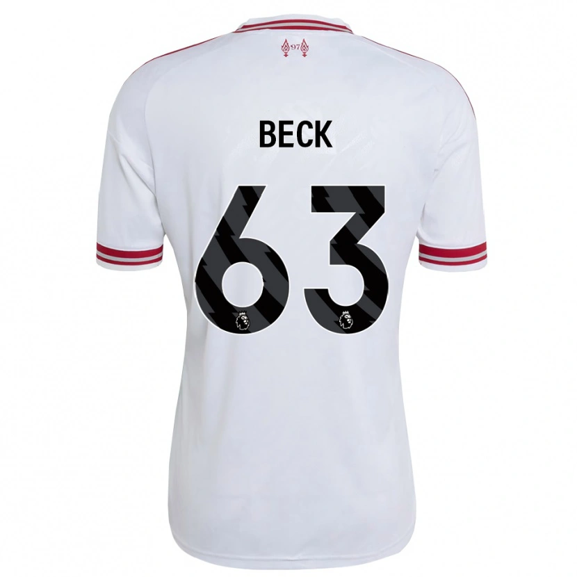 Danxen Kinder Owen Beck #63 Rot Weiß Auswärtstrikot Trikot 2026/27 T-Shirt Schweiz