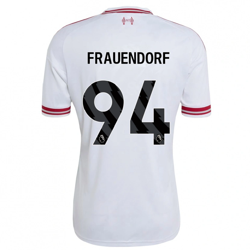 Danxen Kinder Melkamu Frauendorf #94 Rot Weiß Auswärtstrikot Trikot 2026/27 T-Shirt Schweiz