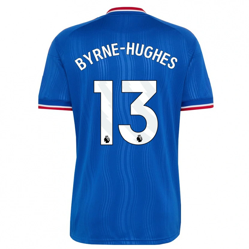Danxen Kinder Cameron Byrne-Hughes #13 Blau Weiß Rot Auswärtstrikot Trikot 2026/27 T-Shirt Schweiz