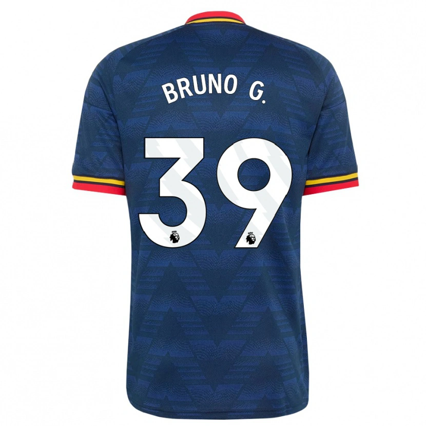 Danxen Kinder Bruno Guimarães #39 Mitternachtsblau Gelb Rot Auswärtstrikot Trikot 2026/27 T-Shirt Schweiz