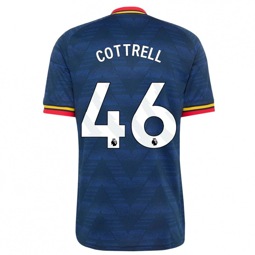 Danxen Kinder Ben Cottrell #46 Mitternachtsblau Gelb Rot Auswärtstrikot Trikot 2026/27 T-Shirt Schweiz