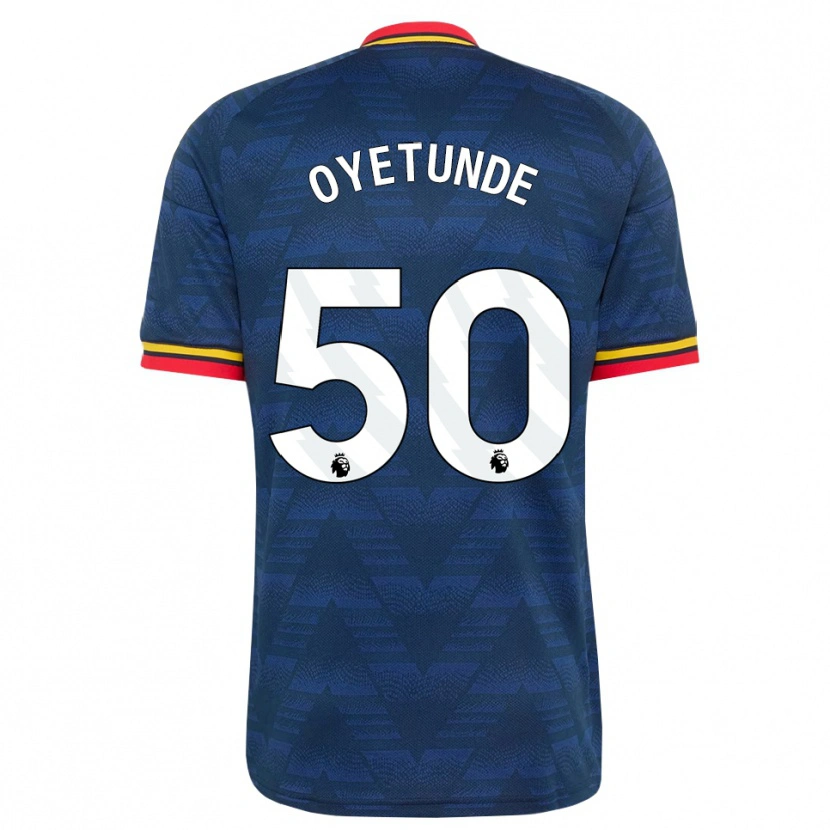 Danxen Kinder Daniel Oyetunde #50 Mitternachtsblau Gelb Rot Auswärtstrikot Trikot 2026/27 T-Shirt Schweiz