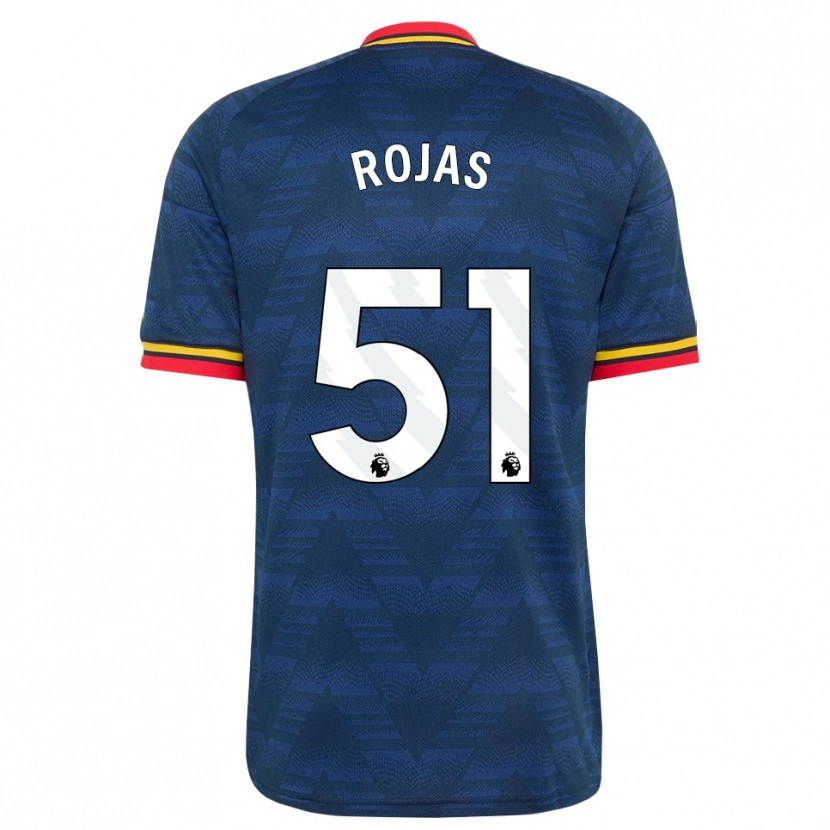 Danxen Kinder Alexei Rojas #51 Mitternachtsblau Gelb Rot Auswärtstrikot Trikot 2026/27 T-Shirt Schweiz