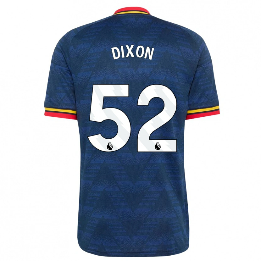 Danxen Kinder Jaden Dixon #52 Mitternachtsblau Gelb Rot Auswärtstrikot Trikot 2026/27 T-Shirt Schweiz