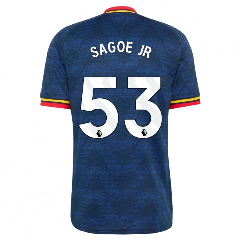 Danxen Kinder Charles Sagoe Jr #53 Mitternachtsblau Gelb Rot Auswärtstrikot Trikot 2026/27 T-Shirt Schweiz