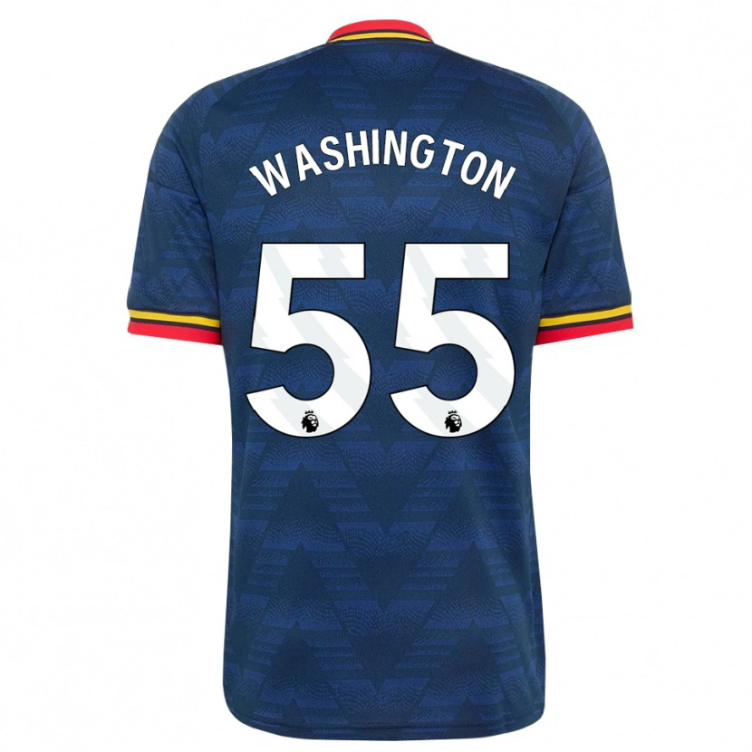 Danxen Kinder Marcell Washington #55 Mitternachtsblau Gelb Rot Auswärtstrikot Trikot 2026/27 T-Shirt Schweiz