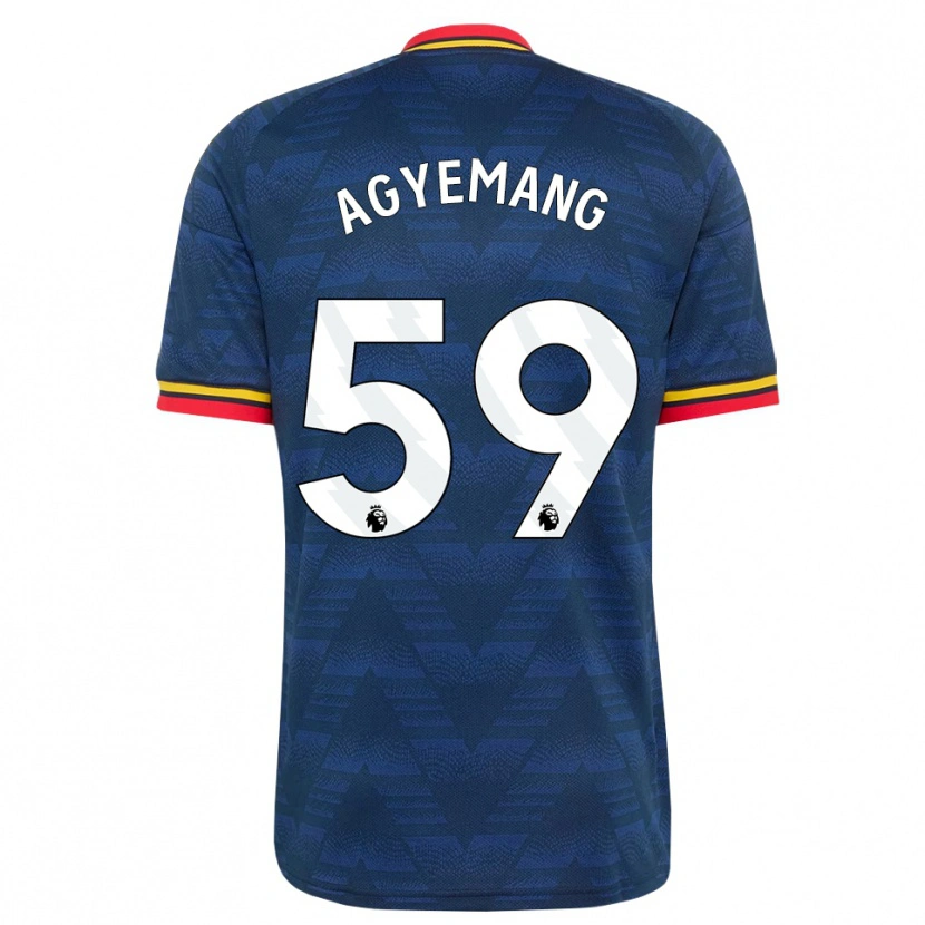 Danxen Kinder Michelle Agyemang #59 Mitternachtsblau Gelb Rot Auswärtstrikot Trikot 2026/27 T-Shirt Schweiz