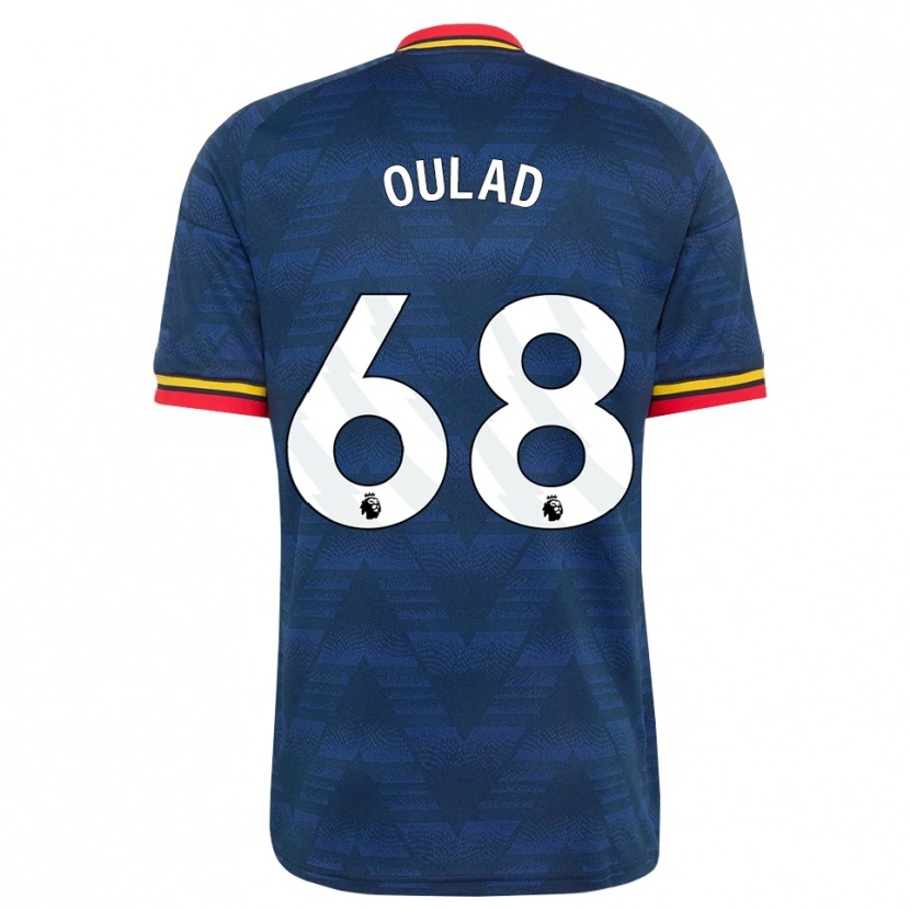 Danxen Kinder Salah-Eddine Oulad M'hand #68 Mitternachtsblau Gelb Rot Auswärtstrikot Trikot 2026/27 T-Shirt Schweiz