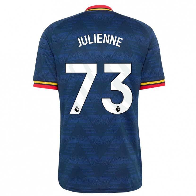 Danxen Kinder Theo Julienne #73 Mitternachtsblau Gelb Rot Auswärtstrikot Trikot 2026/27 T-Shirt Schweiz