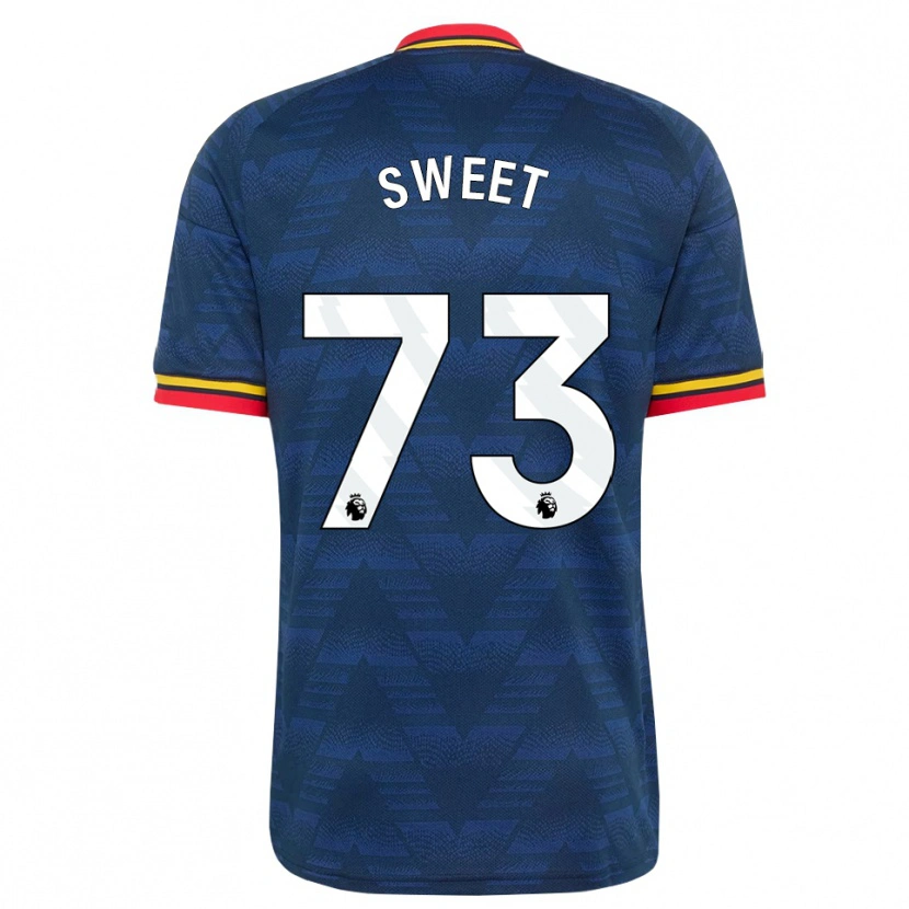 Danxen Kinder James Sweet #73 Mitternachtsblau Gelb Rot Auswärtstrikot Trikot 2026/27 T-Shirt Schweiz