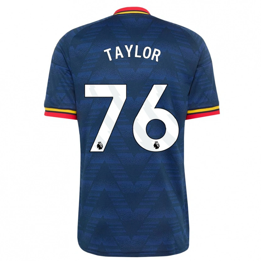 Danxen Kinder Kido Taylor Hart #76 Mitternachtsblau Gelb Rot Auswärtstrikot Trikot 2026/27 T-Shirt Schweiz