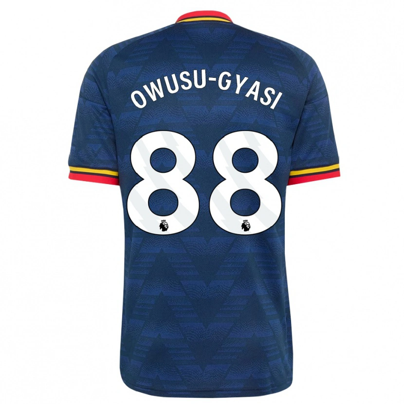 Danxen Kinder Abraham Owusu-Gyasi #88 Mitternachtsblau Gelb Rot Auswärtstrikot Trikot 2026/27 T-Shirt Schweiz