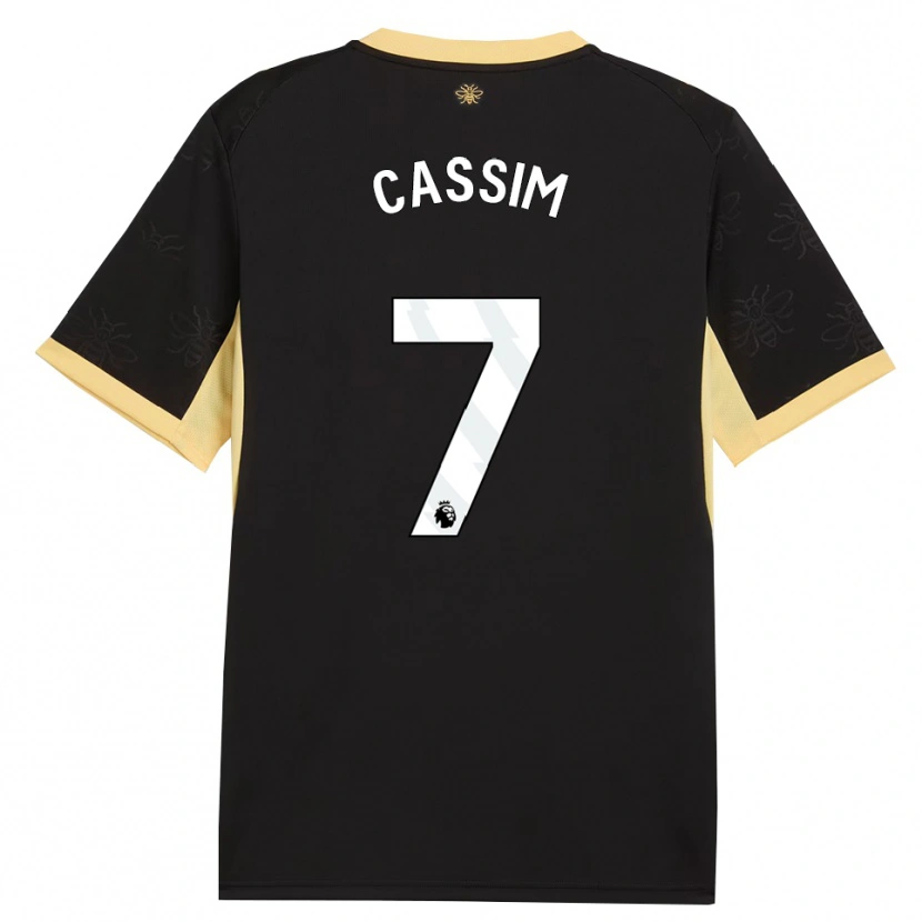 Danxen Kinder Karim Cassim #7 Schwarz Gelb Auswärtstrikot Trikot 2026/27 T-Shirt Schweiz