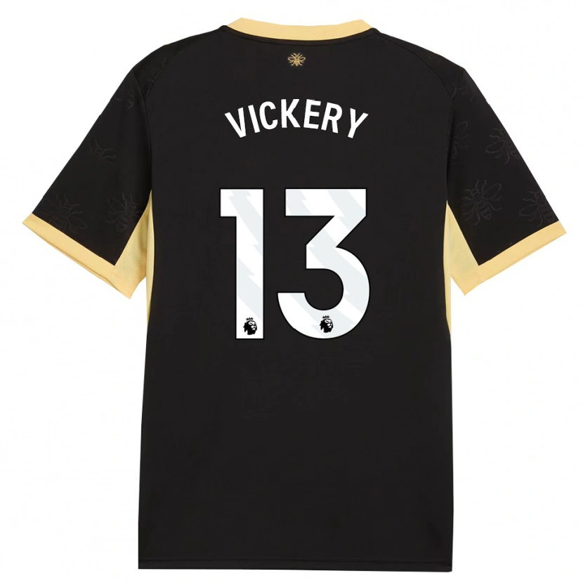 Danxen Kinder Ben Vickery #13 Schwarz Gelb Auswärtstrikot Trikot 2026/27 T-Shirt Schweiz