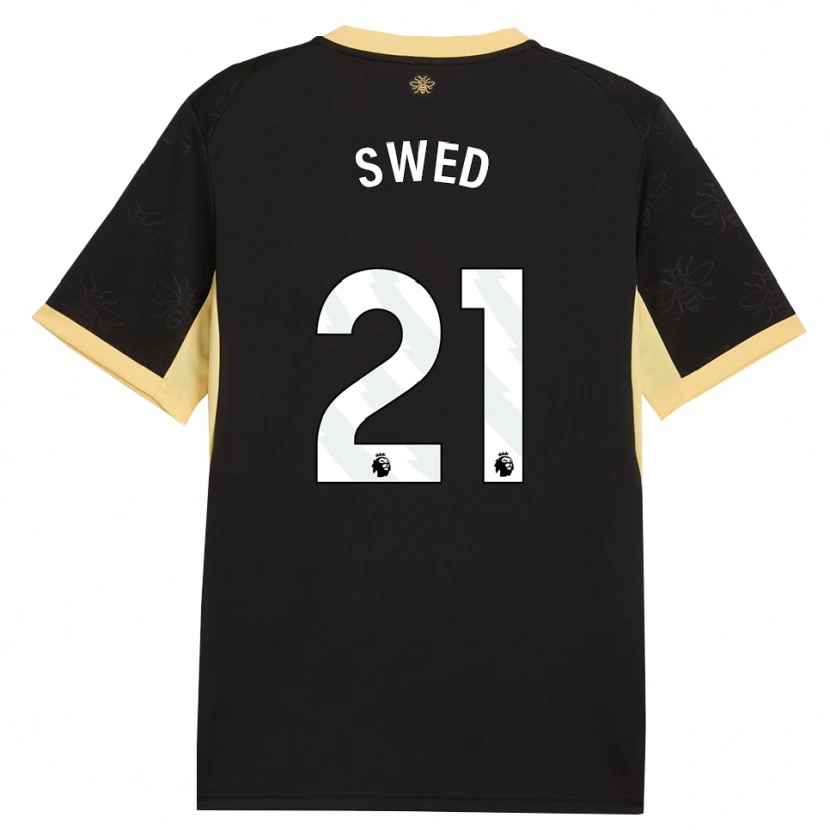 Danxen Kinder Hamza Swed #21 Schwarz Gelb Auswärtstrikot Trikot 2026/27 T-Shirt Schweiz