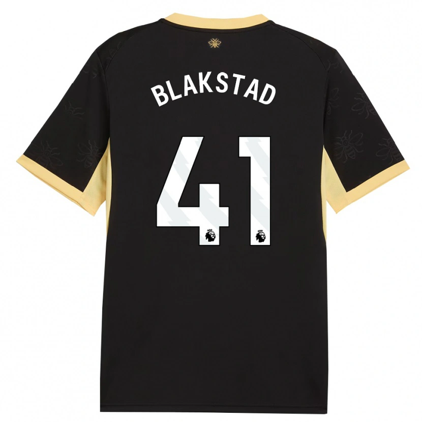 Danxen Kinder Julie Blakstad #41 Schwarz Gelb Auswärtstrikot Trikot 2026/27 T-Shirt Schweiz